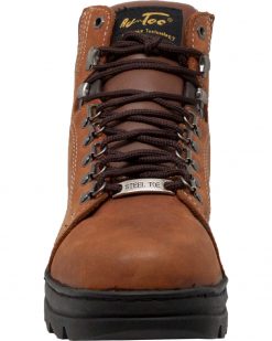 AdTec Men's Men's 6" Moc Soft Toe Work Boot Lace Leather Hiker Hiking 9238L 